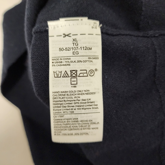 Banana Republic Men's Silk Cotton Cashmere Luxury Blend Stripe Sweater - Picture 8 of 11